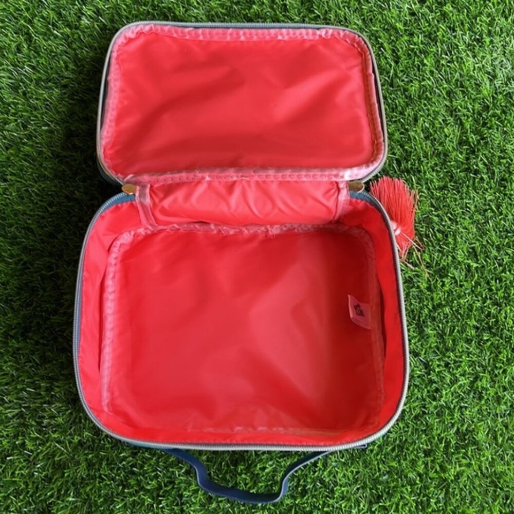 DIRTY WORKS Tropical Print Makeup Cosmetics Case Toiletry Bag Storage Travel